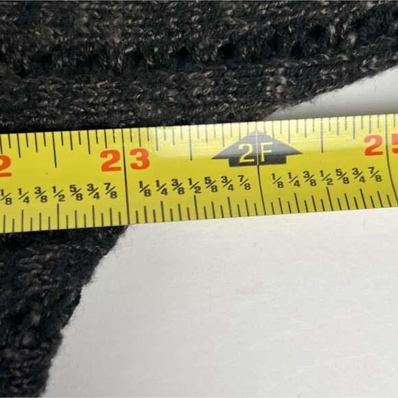 Maurices Sz XL Black Sweater Chunky Ribbed Open Knit - Picture 7 of 8